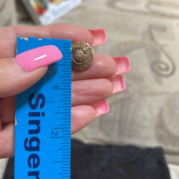 Champagne Diamond earrings in 10K gold - Picture 6 of 8